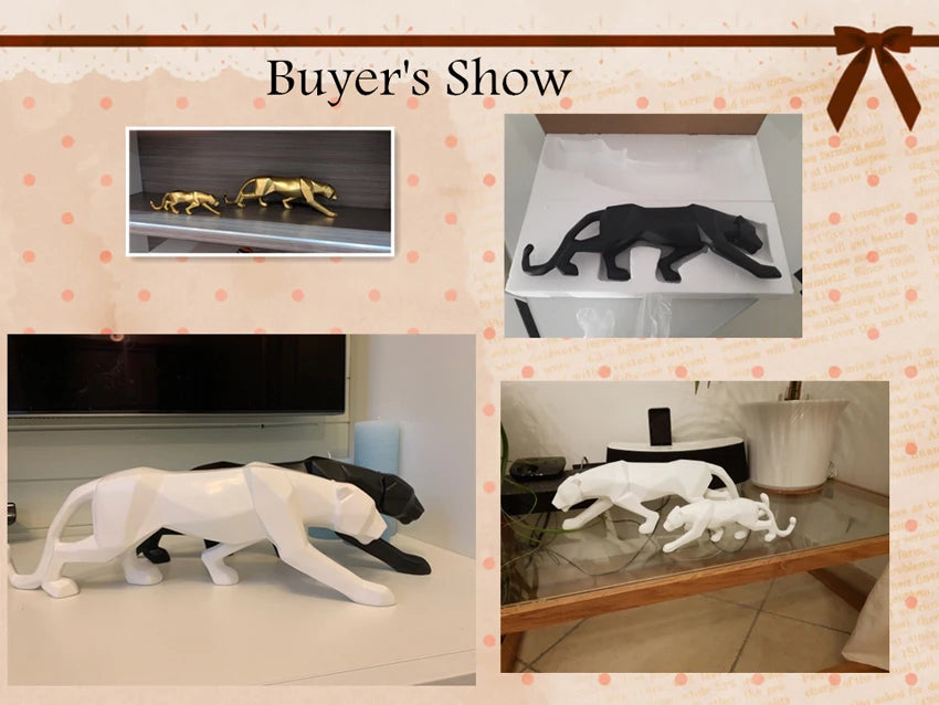 UHKA | Jaguar Large Figurine – Sculptural Animal Art Object