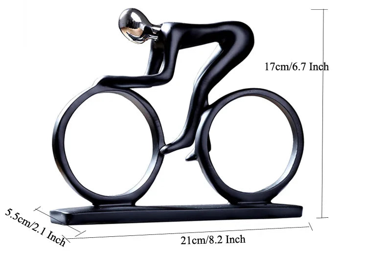 UHKA | Cycling Figurine – Motion Sculpture Art Object