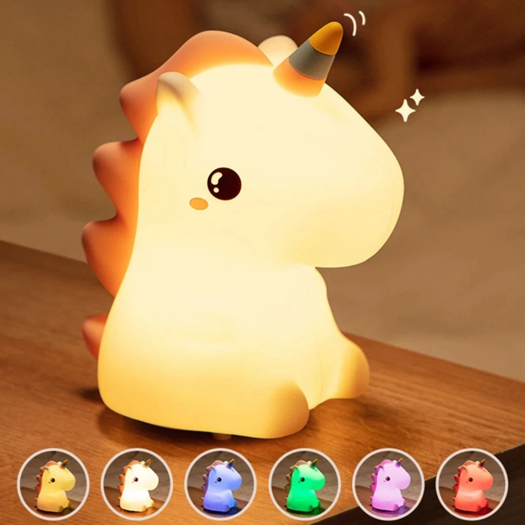 Unicorn LED Night Light | 7 auto-changing colors