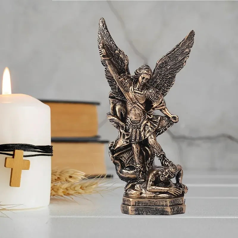 Bronze Winged Figurine – Modern Resin Sculpture for Premium Home Decor