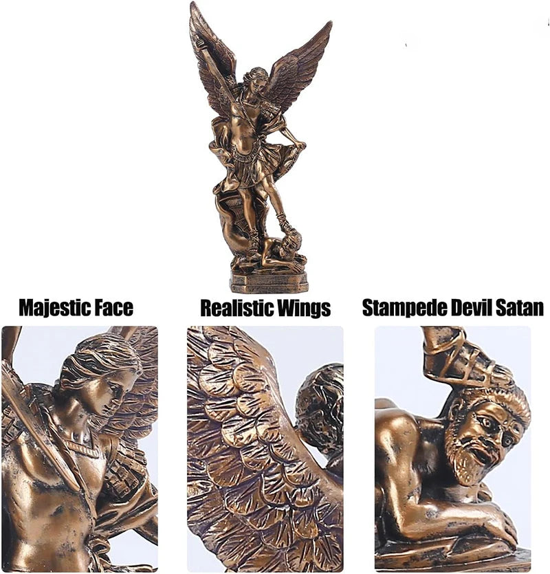 Bronze Winged Figurine – Modern Resin Sculpture for Premium Home Decor