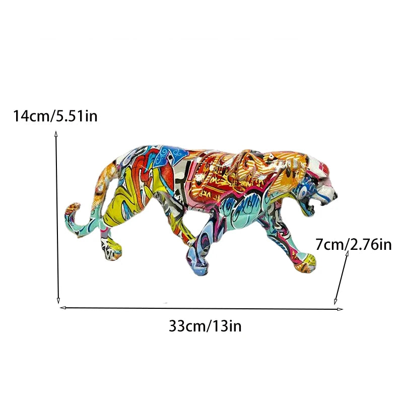 Large Colorful PaSculptures & Figurinesnther Sculpture – Premium Resin Art Object for Modern Interiors