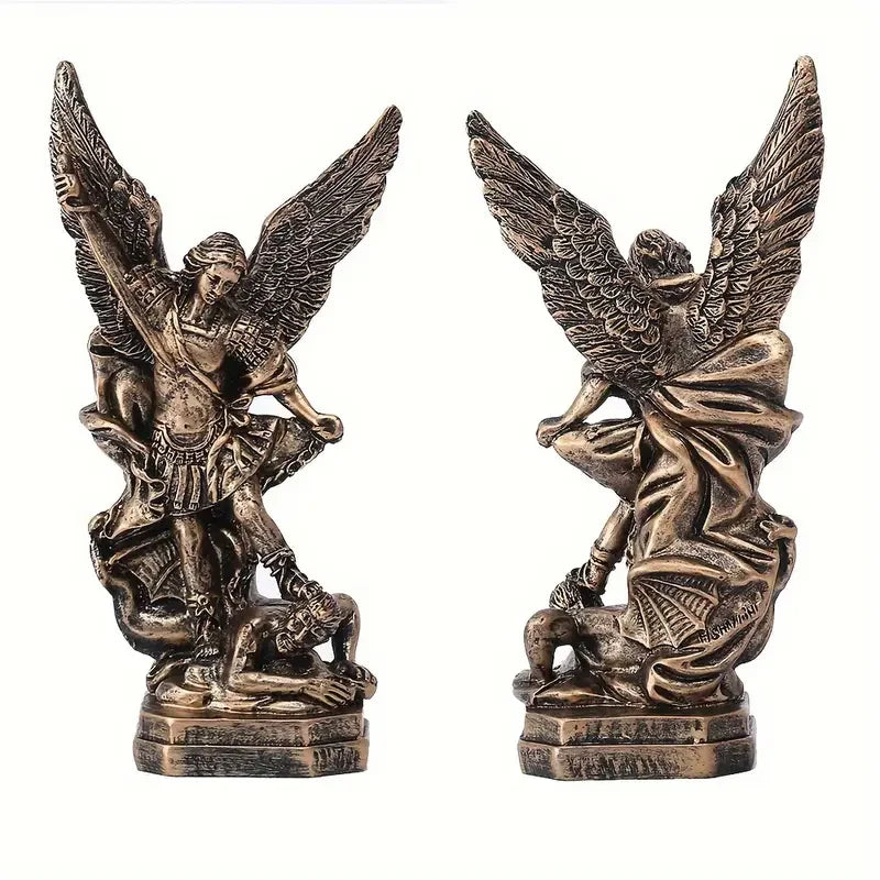 Bronze Winged Figurine – Modern Resin Sculpture for Premium Home Decor