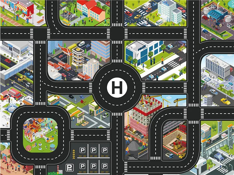 10 In 1 Construction Toys Truck Storage Die-cast Vehicle Transporter Car Set Excavator Dump Truck Digger Backhoe for Kids Gift