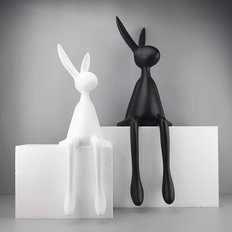 UHKA | Matte Rabbit Sculpture – Gentle Presence Object