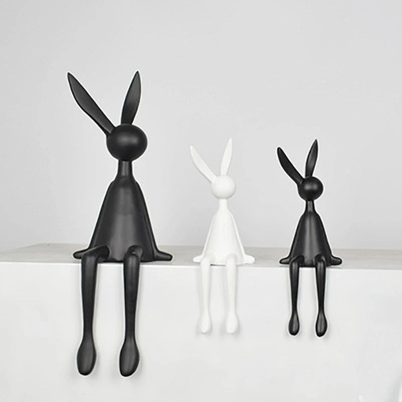 UHKA | Matte Rabbit Sculpture – Gentle Presence Object
