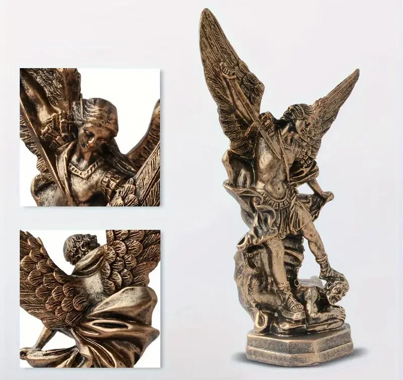 Bronze Winged Figurine – Modern Resin Sculpture for Premium Home Decor