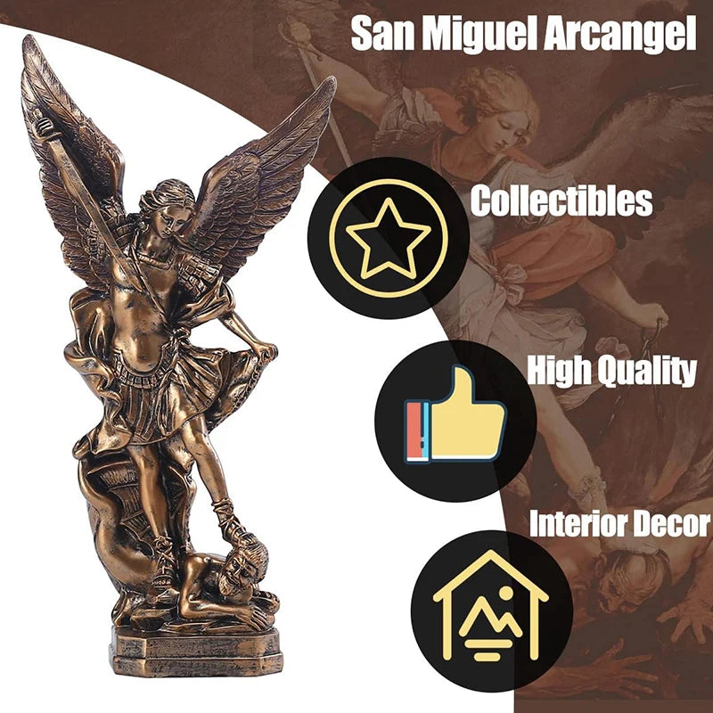 Bronze Winged Figurine – Modern Resin Sculpture for Premium Home Decor