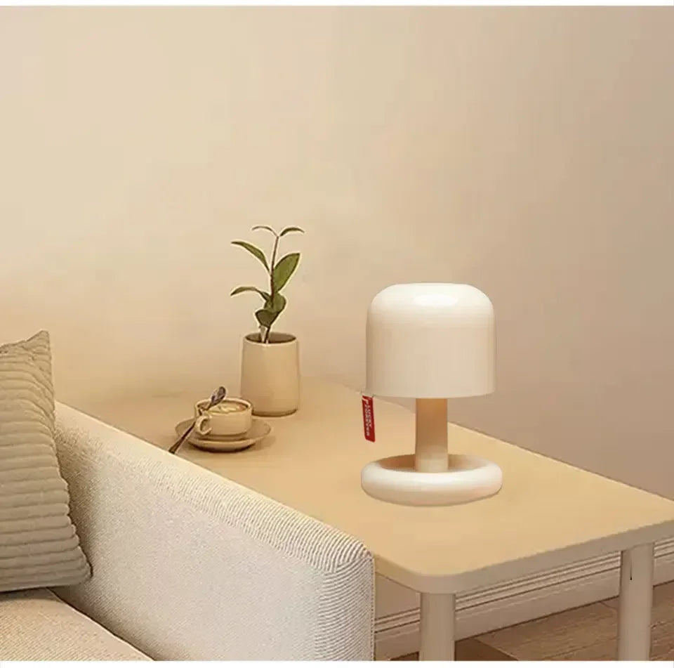 Sunset Night Lamp Mini Desktop Creative USB Rechargeable Mushroom Style Led Night Light for Coffee Bar Home Decor Bedroom
