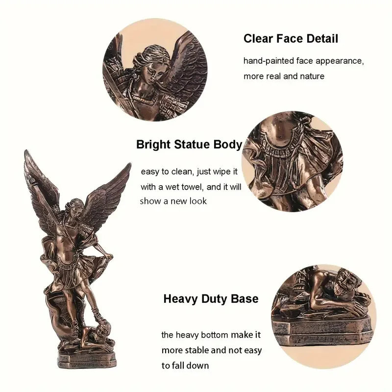 Bronze Winged Figurine – Modern Resin Sculpture for Premium Home Decor