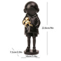 Diver-Helmet Child Figurine – Abstract Resin Sculpture for Home & Office Decor