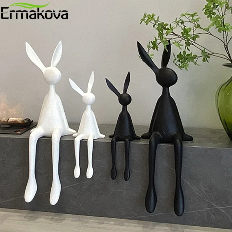 UHKA | Matte Rabbit Sculpture – Gentle Presence Object