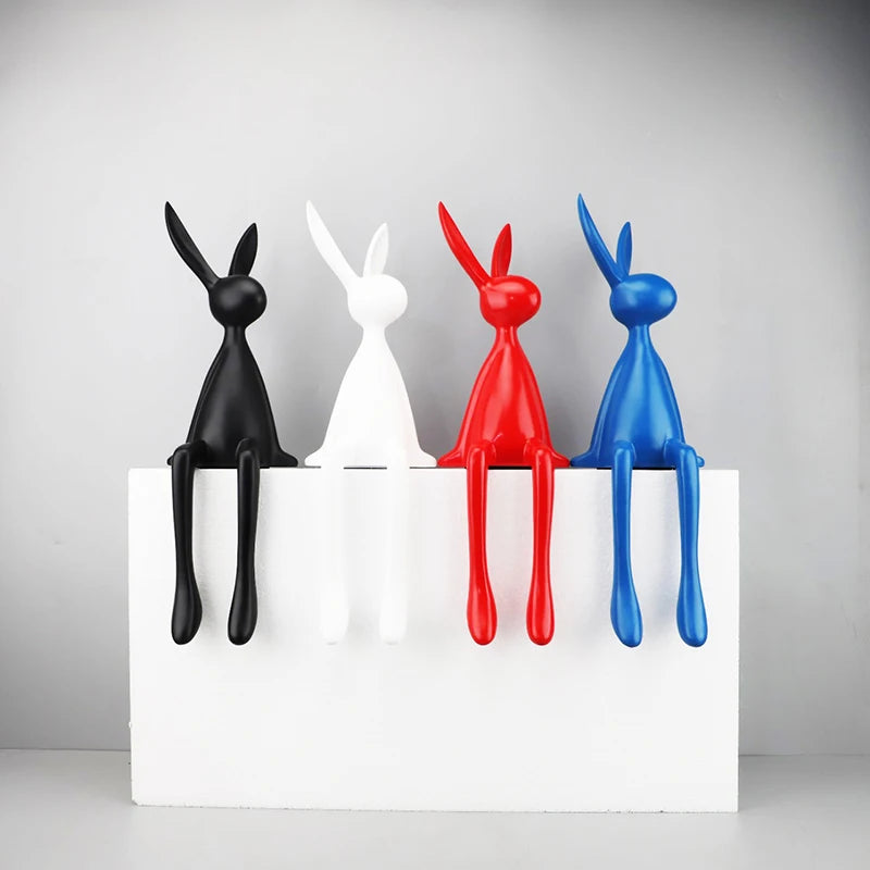UHKA | Matte Rabbit Sculpture – Gentle Presence Object