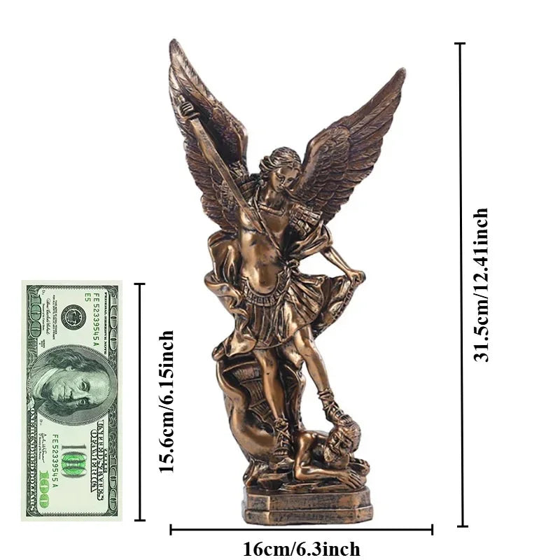 Bronze Winged Figurine – Modern Resin Sculpture for Premium Home Decor