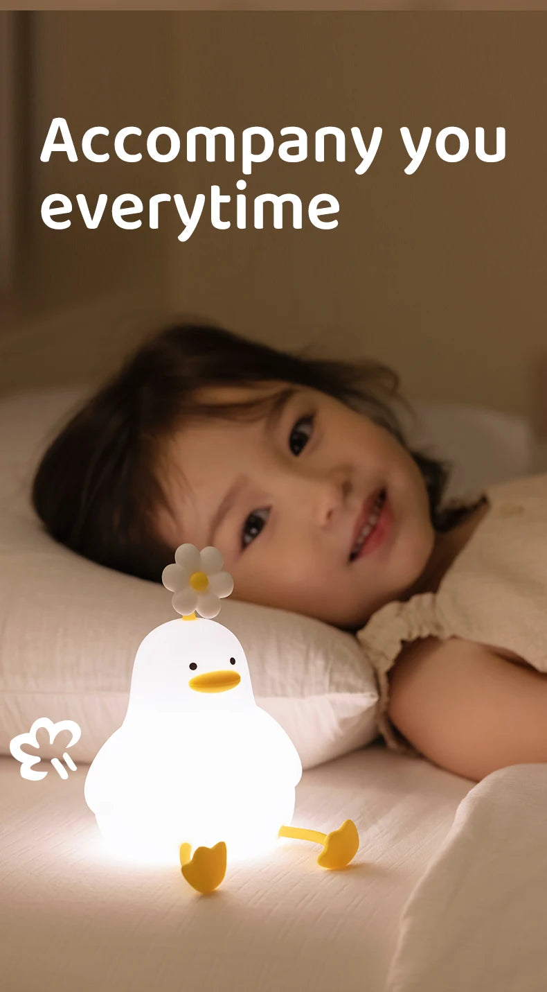 Cute Duck LED Night Light – A Cozy, Mood-Filling Decor Item