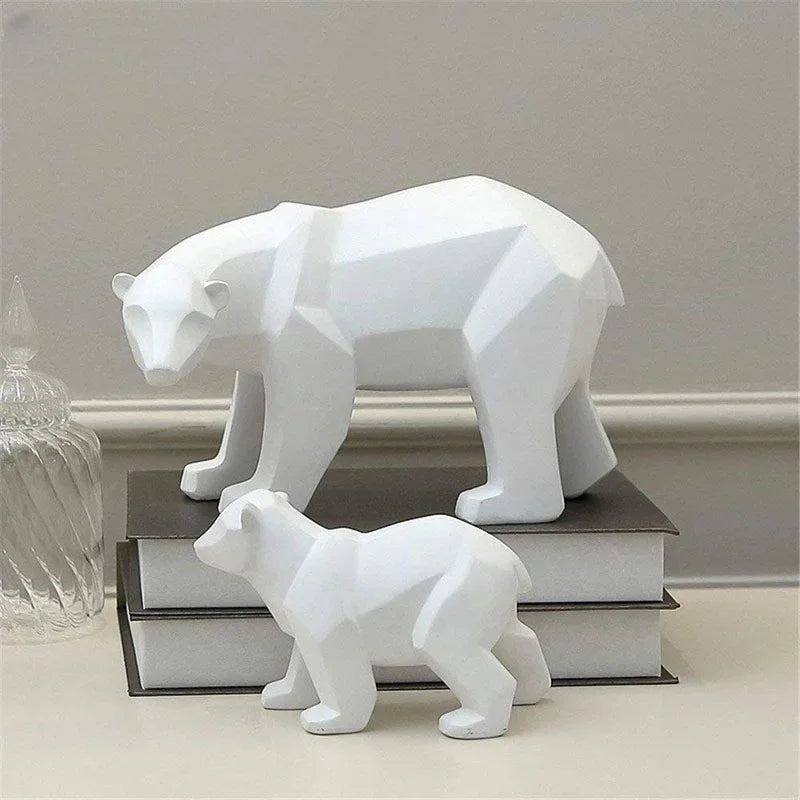 UHKA | Nordic Bear Family Figurines – Sculptural Animal Art Objects