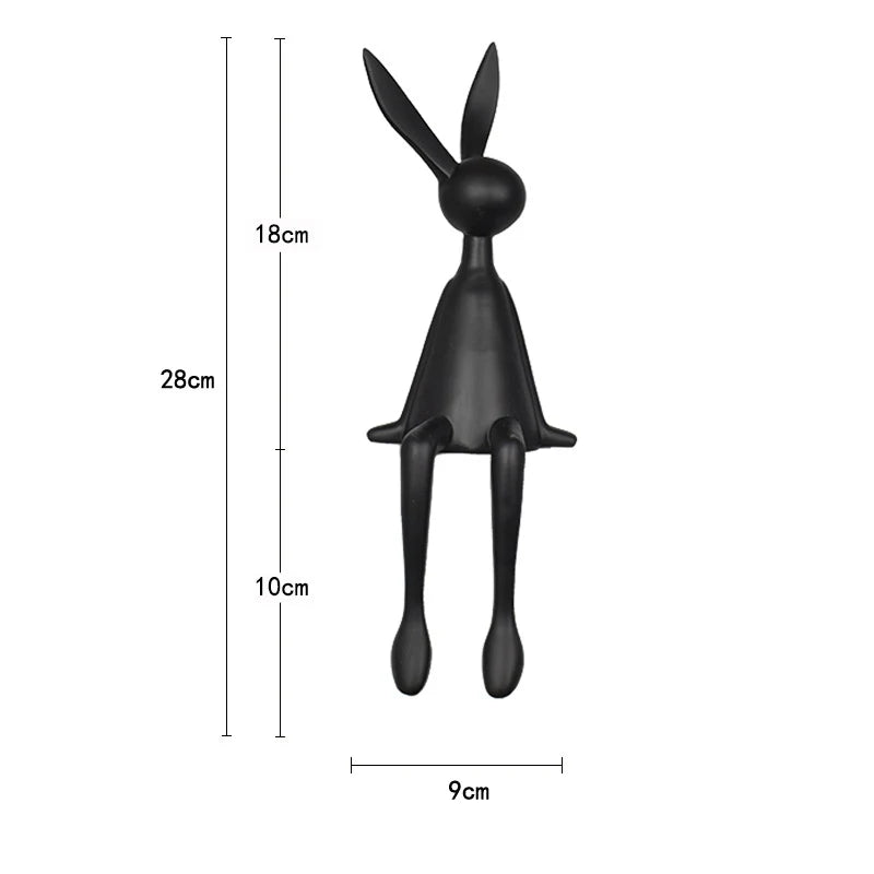 UHKA | Matte Rabbit Sculpture – Gentle Presence Object